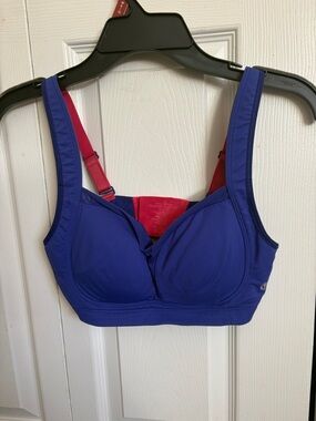 lululemon athletica Blue and Pink Supportive Sports Bra 34D